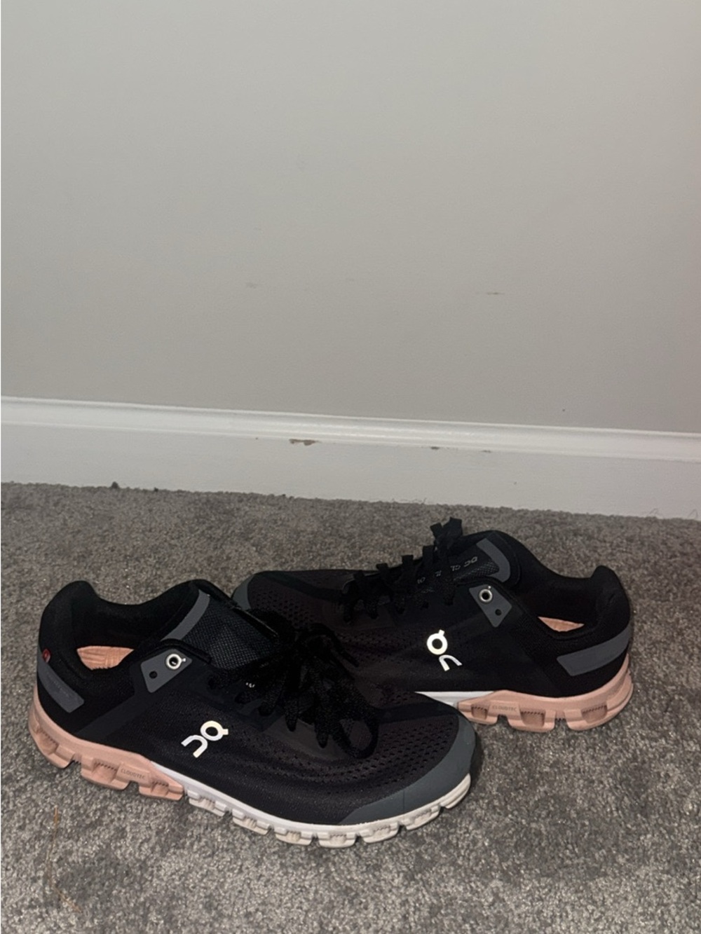 On Running Women’s Black & Pink Cloud-Style Athletic Sneakers